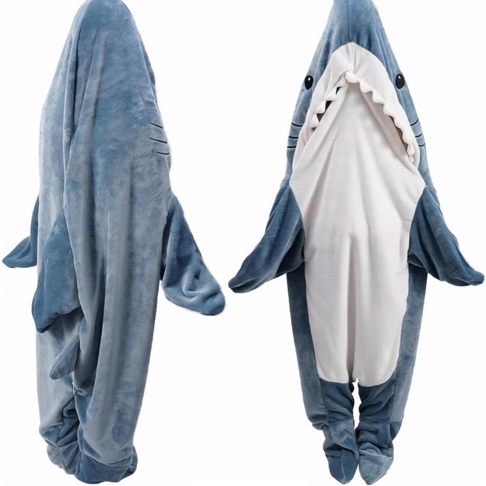 Blue Shark Costume Onesie XXXL 3X Cosplay